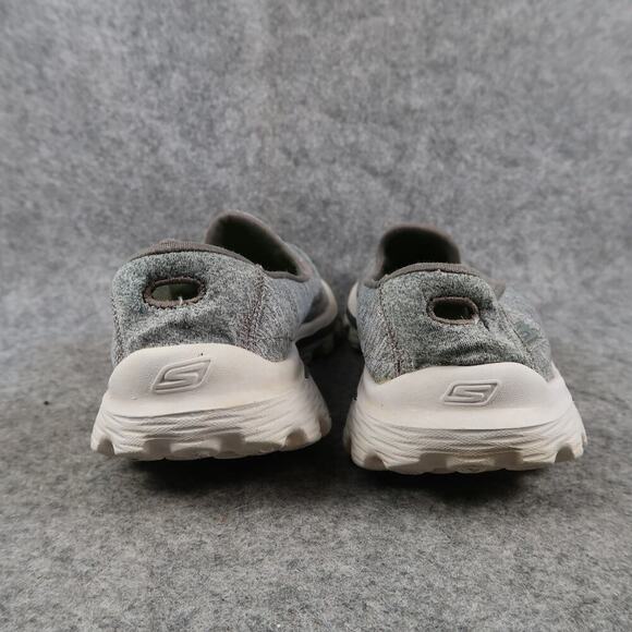 Skechers Shoes Womens 7 Slip On Trainer Go Walk 2 Loafer Casual Comfort Grey - Picture 5 of 11